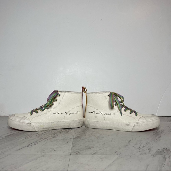 Dolce Vita Brycen Trevor Project High Top Sneaker 6 1/2 - Picture 7 of 15
